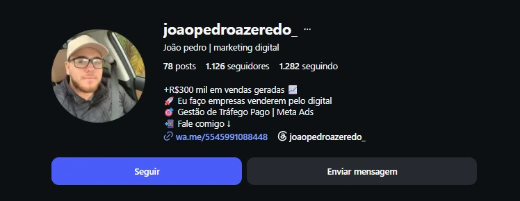 Perfil de João Pedro — AC CORPORATION