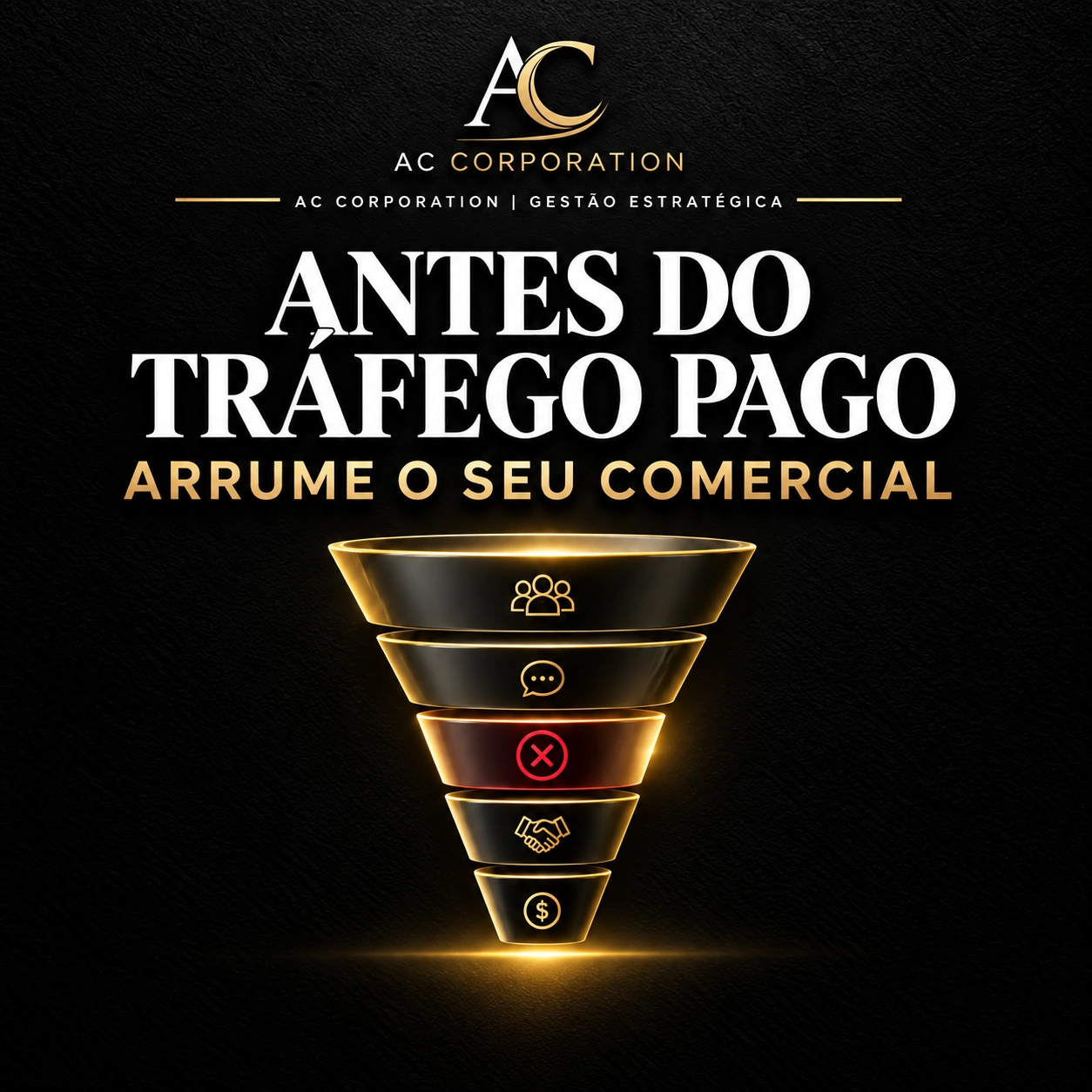 Antes do tráfego pago, arrume seu comercial