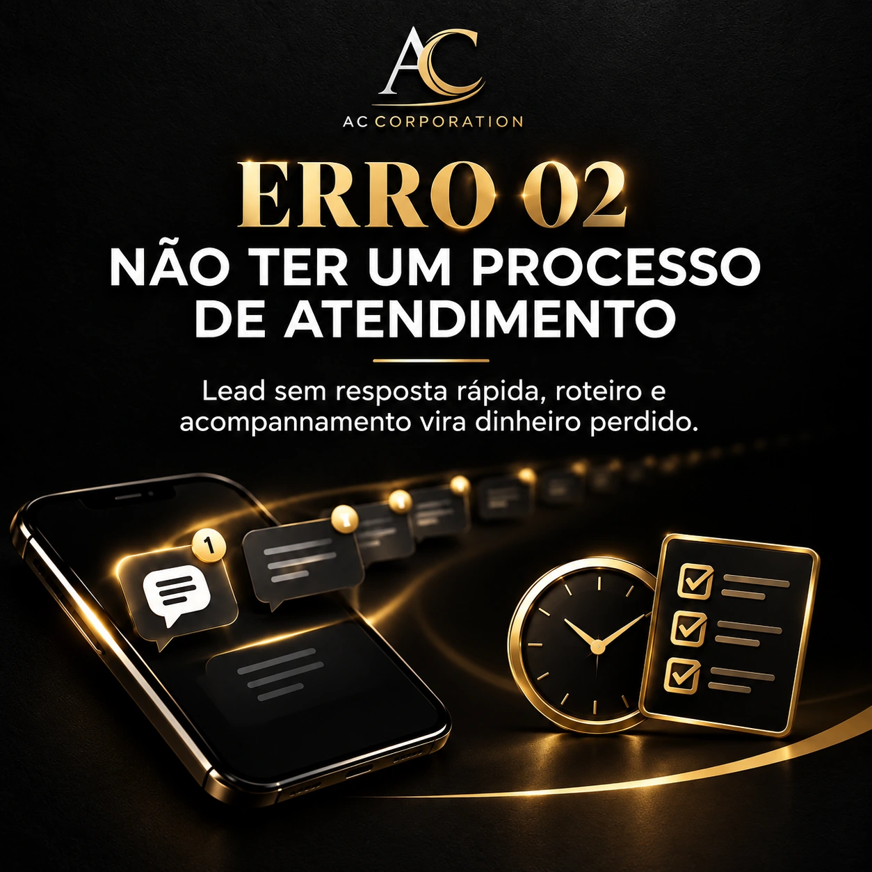 Erro 02 — Não ter um processo de atendimento